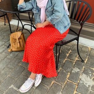 Maxi Skirt Polka Dots